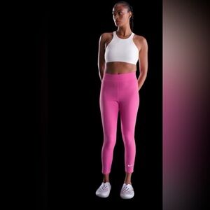 Pink High-Waisted Leggings